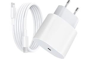 Unique Secure 【Certyfikowana przez Apple MFi 】 Ładowarka do iPhone Fast Chargers, 20 W USB C z kablem USB C na Lightning 1 m USB-C PD 3.0 Fast Charger, biała 001, JBB-778