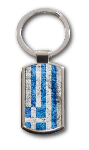 Preisvergleich Produktbild Schlüsselanhänger GRIECHENLAND Greece Flagge Fahne