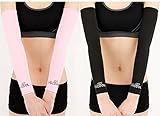 Assorted Color UV Protection Cooler Arm Sleeves 4 Pairs for Bike/Hiking/Golf (Black,White,Pink and Blue)