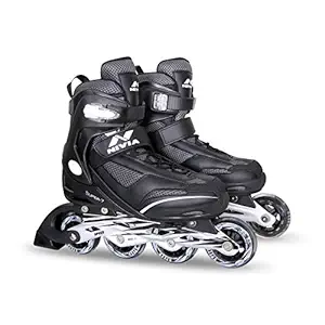 Nivia Super Inline Skates, BLUE/BLACK, 40-43