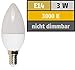 Produktbild LED Kerzenlampe McShine, E14, 3W, 240 lm, 3000 K, warmweiß