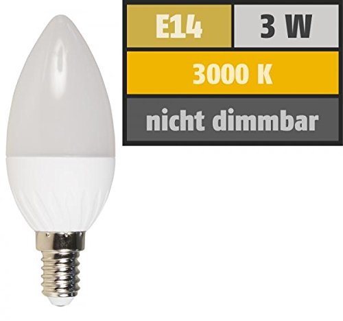 Preisvergleich Produktbild LED Kerzenlampe McShine, E14, 3W, 240 lm, 3000 K, warmweiß