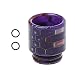 Produktbild JERKKY Drip Tip Schlangenhaut Epoxidharz 810 Mundstück für TFV12 Zerstäuber RDA RTA Tank E Zigaretten Vape Zubehör Lila