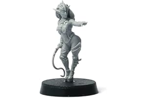 Brother Vinni Dark Elf Miniature Fantasy 28 mm for argaming and Collecting, Grey