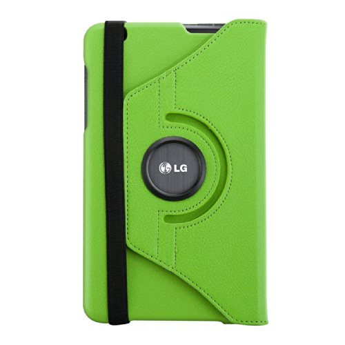 3in1 Set: kwmobile Hülle für LG G Pad 8.3 HD – 360° Standfunktion Case Tablet Schutzhülle Kunstleder – Smart Cover Tabletcase Grün + Folie, kristallklar + Stylus, Schwarz - 4