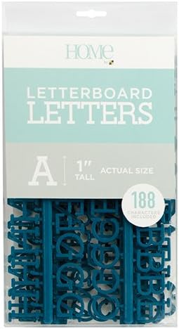 DCWVE Die Cuts with A View 1" Letter Pack Letterboard-Navy (188 pcs) LP-006-00011, 1"