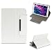Produktbild NAUC Tablet Tasche für Medion Lifetab P8524 Hülle Cover Schutz Case Tablettasche Etui, Farben:Weiss