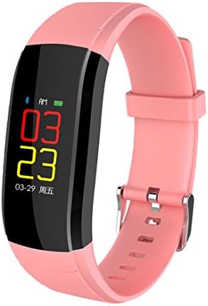Smart Bracelet- Diadia UPX Colorful Smart Wrist Band Sleep Sports Fitness Pedometer Bracelet Watch for Cycling Rope Skipping, Running Mothers Fathers Day Gifts - Waterproof: IP67 , 0.91" LCD,Activity Monitor (Pink)