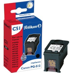 Preisvergleich Produktbild Pelikan Tintenpatrone für Canon PG 512 Pigmenttinte