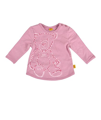 Steiff Baby Girls 0-24m Sweatshirt 1/1 Arm Animal Print Long Sleeve Sweatshirt, Purple (Orchid Smoke|Rose 7420), 0-3 Months (Manufacturer size: 56)