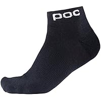 POC Air Sock Short Calcetines, Hombre, Negro (Uranium Black), M