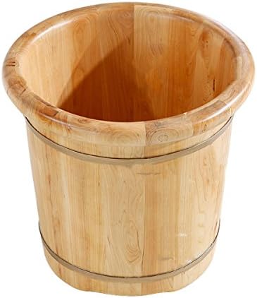 Foot Basin By FONK Wooden Bucket Foot Basin Foot Tub Tub Foot Bath Tub Foot Barrel Wood,A-37cm*36cm