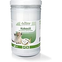 AniForte Kokosöl für Tiere 1000ml, Kaltgepresst, Nativ, Kontrollierte Premium Qualität, Schutz, Ergänzung und Pflege für Fell, Kokosnussöl Kokosfett für Hunde, Katzen und Haustiere, Kokos Öl flüssig 1 Liter