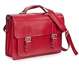 Diese handliche Ledertasche hält einiges aus und ist damit ideal für alle Lehrer und Studenten, die eine strapazierfähige Tasche suchen, die nicht zu groß und zu schwer ist und die trotzdem Platz für alles Notwendige hat. Auch für Jugendliche eignet sich diese Tasche hervorragend als robuste Schultasche. Insgesamt profitieren insbesondere kleinere u. zierlichere Personen von dieser schönen Umhängetasche mit den kompakten Maßen, da sie nicht zu massig ist und Sie dennoch alles unterbringen können