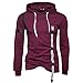 Produktbild EUZeo Herren Langarm Patchwork Kapuzenpulli Sweatshirt mit Kapuze Sportlich Mode Pulli Kapuzenpullover Streetwear Casual Pullover Top T-Shirt Outwear Bluse