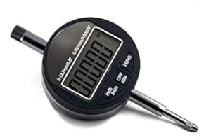 Oudtinz Indicateur numérique à cadran 0,001 mm/0,0005 - Plage de mesure 0 à 12,7 mm - Aluminium - Outil de mesure