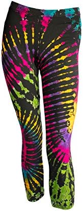 Tye Die Half Leggings Yoga Pants Batik Hippie Boho