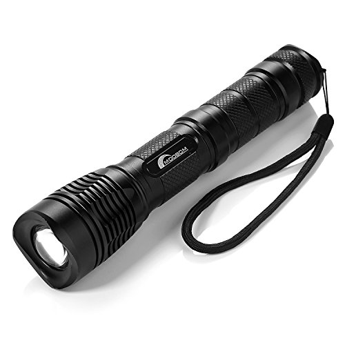 MOOBOM CREE T6 super helle 1800 Lumen einstellbarer Fokus im Freien wasserdichte Taschenlampe 5 Modi Zoomable -LED-Taschenlampe - 2