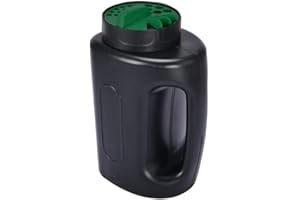 MAGNA RETAIL Handheld Grass Seed Spreader | 2L Hand Held Lawn Seed Spreader | 2 Litre Lawn Fertiliser Dispenser | Adjustable Dial Opening | Feed Seeding | Ice Melt