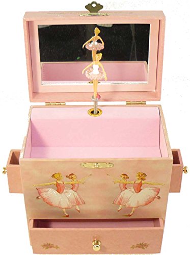 ENCHANTMINTS B1018 - Spieluhr "Ballerina GR4 / Schwanensee" (Spieldosen, Musikdosen, Spieluhren), das ideale Geschenk