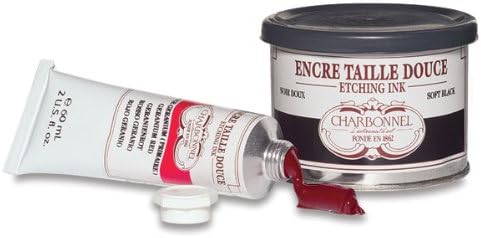 Lefranc and Bourgeois Charbonnel etching ink, Krapplack, 200ml Topf - Kupferdruckfarbe