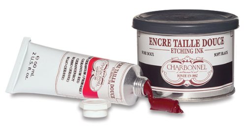 Lefranc and Bourgeois Charbonnel etching ink, Krapplack, 200ml Topf - Kupferdruckfarbe