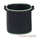 Produktbild Meisijia Schwarz wachsen Taschen 2 Gallon Heavy Duty Non Woven Cloth Einpflanzen Ponches Barrel Form Blumentopf