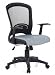 Produktbild hjh OFFICE 668022 Bürostuhl Drehstuhl FLYER 10 Netzstoff grau, idealer Bürodrehstuhl für das Home Office, ergonomisches Sitzpolster, feste Polsterung, mittelhohe Rückenlehne, feste Armlehnen, Bürodrehstuhl, ergonomische Rückenlehne, Schreibtischstuhl, Bürodrehstuhl ergonomisch, Lordosenstütze