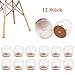 Produktbild HOTSO Silikon Stuhlbein Caps Bodenschoner Möbel Socken rutschfest Kratzfest für Esszimmerstuhl, Barhocker, Tischfuß, Küchenstuhl, Kleine Holzbank und etc, 12 PCS 32-37mm Rund