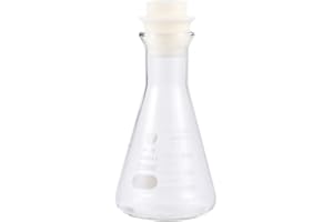 ULTECHNOVO 1stück Glas Erlenmeyerkolben Mit Korken Für Laborstudenten Robuste Und Umweltfreundliche Chemieflasche Mit Breiter Öffnung