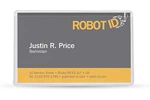 Pelltech 60 x 95mm Self Adhesive Business Card Pockets Pack of 150