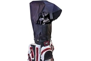 AMRTA Golf Bag Waterproof Rain Cover Hood Protection Black Pack Durable Lightweight Club Bags Raincoat for Carry Cart/Tourbag Golfer