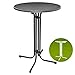 Produktbild Beautissu Bellini Stehtisch rund klappbar Ø 80 cm Grau - Bistrotisch Klapptisch wackelt nicht & platzsparend verstaubar