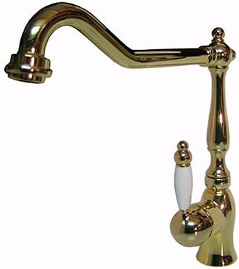 Valentino Rustic Style Sink Mixer Tap Fitting Gold High Gloss 24 Carat Nostalgic Antique Design