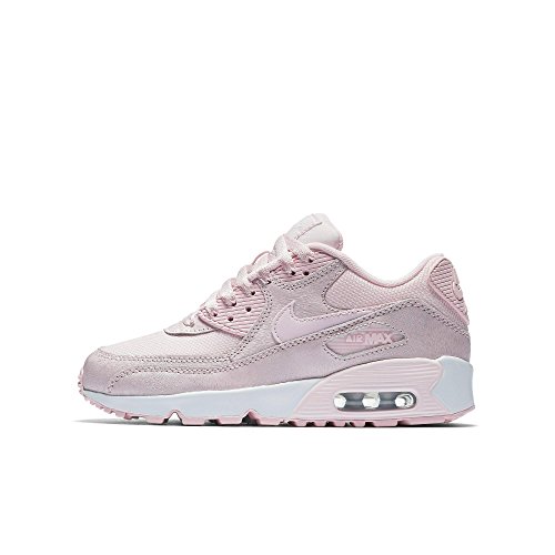 Nike Air Max 90 Mesh Se Gg, Chaussures de Gymnastique Garçon, Rose (Prism Pink/Prism Pink/White), 38.5 EU