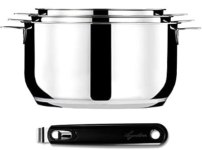 Lagostina 12144600003 Lot de 3 Casseroles Salvaspazio Diamètre: 16 cm