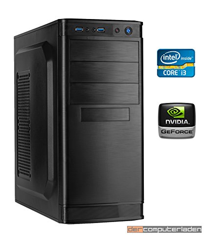 dercomputerladen Office PC System Intel, G4560 (Kaby Lake) 2x3,5 GHz, 32GB DDR4 RAM, 1000GB HDD, nVidia GT730 -2GB , Windows 10 (Testversion) Computer Büro Multimedia