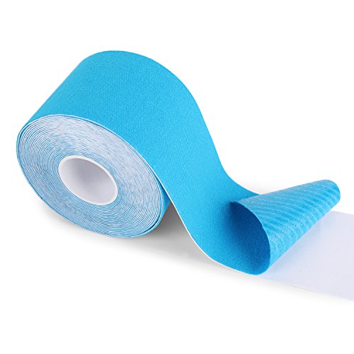 FITOP Bande Kinesiologie 5cm X 5m Tape Sport Bleu