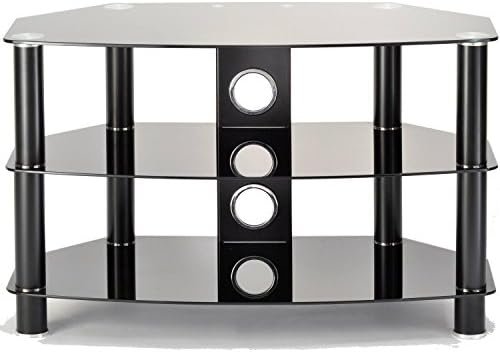 Ttap Vantage 800 Black Glass TV Stand For Up To 32 inch
