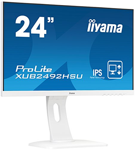 iiyama Prolite XUB2492HSU-W1 23 8  Full HD LED Mate Plana Blanco Pantalla para PC LED Display - Monitor  60 5 cm  23 8    1920 x 1080 Pixeles  Full HD  LED  5 ms  Blanco 