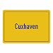 Produktbild Mousepad Ortsschild Cuxhaven schwarz