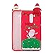 Produktbild Carols Xiaomi Pocophone F1, für Xiaomi Pocophone F1 Weihnachten Serie TPU Weihnachten Weihnachtsbaum / Schneemann / Weihnachtsmann Muster TPU Soft Haut Flexibel Haltbar Zurück Niedlich Silikon Gummi Stoßfest Bumper Ultra Slim Dünn Leicht Schutzfolie Hülle für Xiaomi Pocophone F1 - Rot