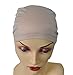 Bamboo Fiber Wig Hair Stock Liner Cap Stretch Mesh Net Wig extension Beige