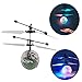 Produktbild WOSOSYEYO Infrarot Induktion Flying Flash Disco Bunte LED Ball Hubschrauber Kind Spielzeug (Farbe: Schwarz/weiß)