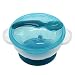 WEKA Baby Kids Spoon And Bowl Set Two-handed Feeding Sucker Plastic Tableware Dishes Blue