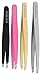 Beau Belle Tweezers - Eyebrow Tweezers - Slanted Tweezers - Brow Tweezers - Professional Tweezers - Tweezers Slanted (Original Stainless Steel)
