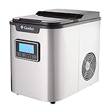 ❄ EINFACHE VERWENDUNG - Das Gerät muss nicht an eine Wasserquelle angeschlossen werden. Die große LED-Anzeige zeigt an, wann die Eiswürfel bereit sind und wann der Wassertank nachgefüllt werden muss.