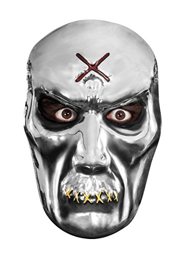 Preisvergleich Produktbild Zombie Maske Silberfarben für Erwachsene