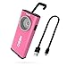 Produktbild NEBO Slim 6694 LED-Taschenlampe, 500 Lumen, wiederaufladbar, mit Dimmfunktion und Memory-Rückruf mit Taschenclip, Haken zum Aufhängen und magnetischer Basis, Pink
