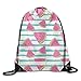 Produktbild WYICPLO Fashion Drawstring Gym Pink Watermelon Print Drawstring Backpack Rucksack Shoulder Bags Sport Gym Bag for Men and Women